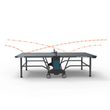 Kettler Outdoor 10 W/ 4 Player Set Tennis Table