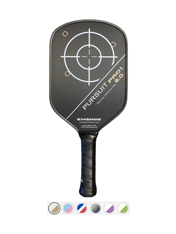 Engage Pickleball Pursuit Pro1 6.0 Power Series | Raw T700 Carbon Fiber