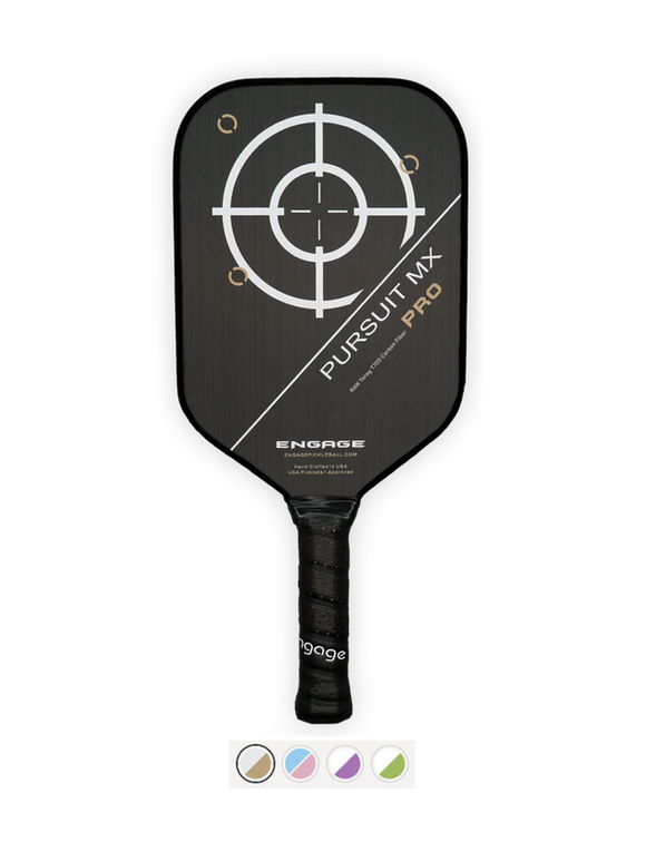 Engage Pickleball Pursuit Pro MX | Raw T700 Carbon Fiber | Elongated